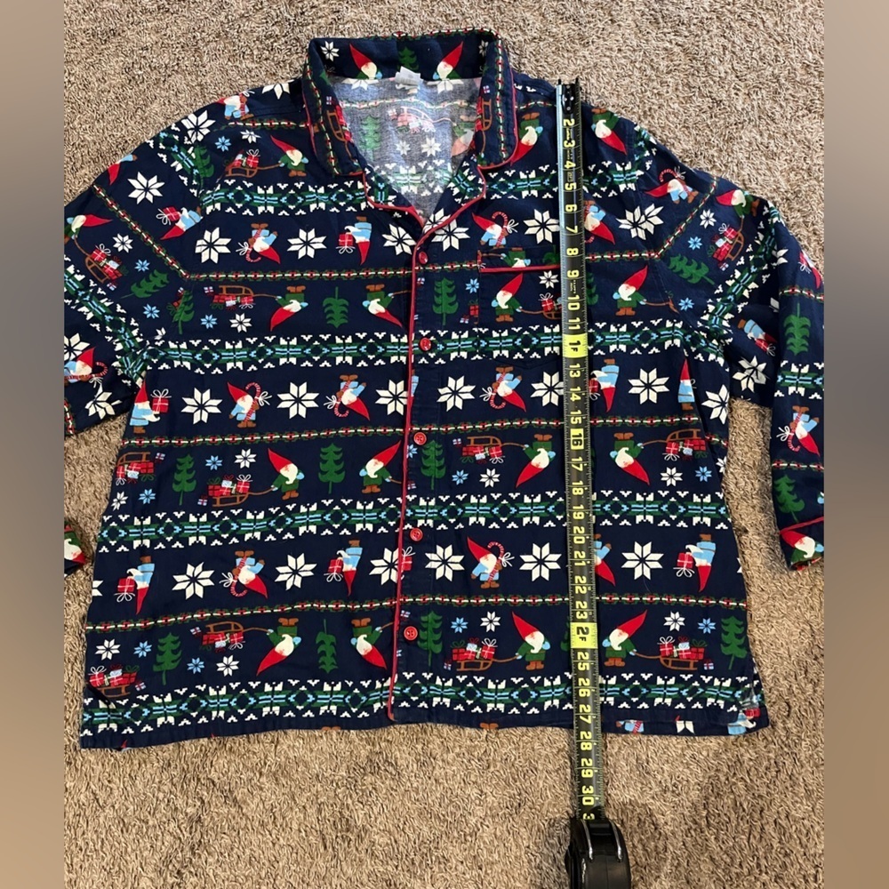 HANNA ANDERSSON GNOME CHRISTMAS PAJAMAS ADULT FLANNEL SIZE XXL - Picture 6 of 8